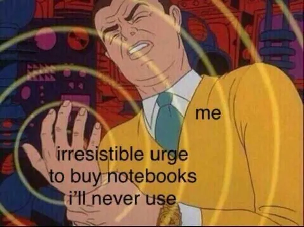 Notebooks meme